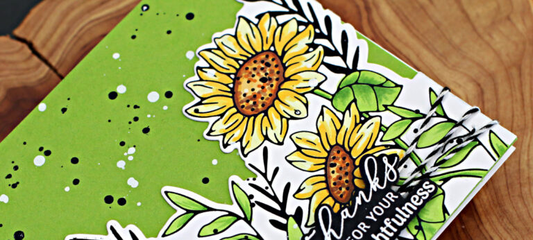 Spellbinders Sunflower Border Card Intro