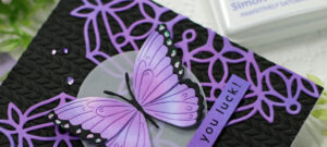 Die Cut Mandala and Butterfly card