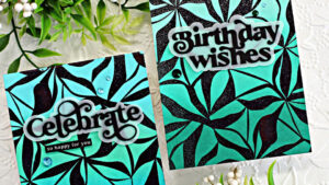 simon says stamp Organic Leaves Embossed REsist Technique