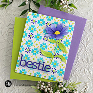 Simon Says Stamp Tiled Posy Stenciled Card - Sandi MacIver - Card ...