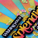 Easy Stenciled Rainbow Sunshine Card