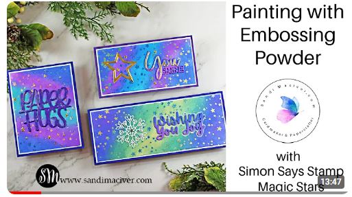 Painting with Embossing Powder video 