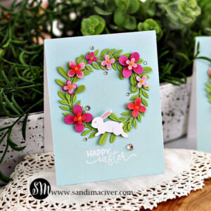 Simon Says Stamp Die Cut Bunny Wreath Easter Cards - Sandi MacIver ...