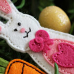 Spellbinders Felt Bunny and Carrot