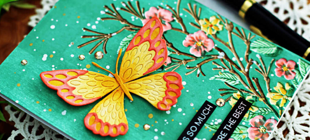 Fresh Sprigs Embossing Folder Card - Sandi MacIver - Card making and ...