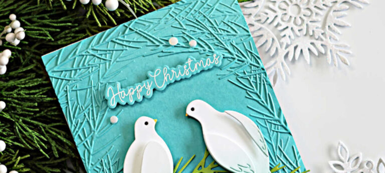Resting Dove Die-Cut Christmas Card Intro