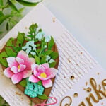 Elegant Parchment Bouquet Thank You Card | Altenew Dies